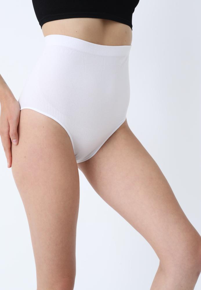 Corset Modelator Damă Clasic cu Talie înaltă , Push-up și Bandă Anti-Alunecare,Culoare Alb,Engros